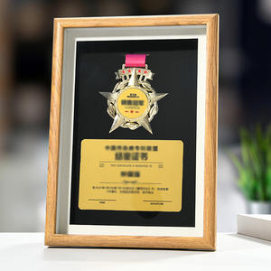 Personalizado 3D madera MDF boda imagen Premio vitrina marco de fotos para la pintura de caligrafía lienzo al óleo marco de la caja de sombra - Product Image 2