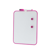 Tableau blanc magnétique portable 8x6 pouces avec cadre en plastique effaçable pour le dessin et l'enseignement des enfants