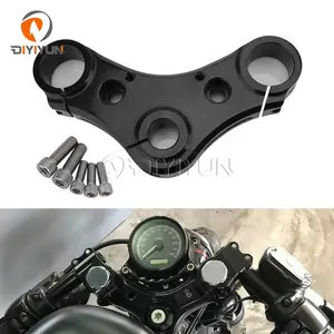 Motorrad obere Aluminium gabel Dreifach baum klemme für Harley Davidson Achtund vierzig 48 XL 1200X2010-2015