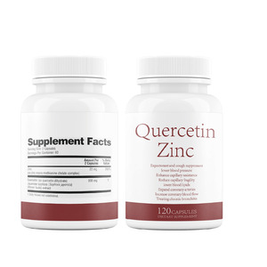 Cápsulas de quercetina de Zinc de marca blanca, suplementos de Zink de alta absorción para inmunidad antioxidante y alergia estacional - Product Image 1