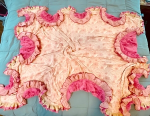 Manta Personalizada de Bambú para Bebés o Niños Pequeños, <span class=keywords><strong>Shannon</strong></span> Luxe Minky, con Volantes Triples - Product Image 1