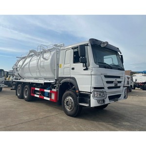 รถบรรทุกทำความสะอาดและดูดสิ่งปฏิกูล HOWO 380 แรงม้า 6x4 เกียร์ธรรมดา ดีเซล มาตรฐานไอเสียยูโร 2 - Product Image 6
