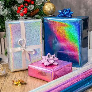High end metallic star laser gift <b>wrapping</b> <b>paper</b> suitable for baby showers Valentines Day weddings <b>Christmas</b> and birthdays - Product Image 1