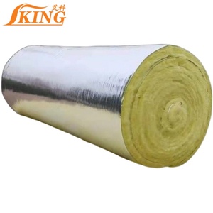 ISOKING Rouleau <span class=keywords><strong>de</strong></span> <span class=keywords><strong>laine</strong></span> <span class=keywords><strong>de</strong></span> <span class=keywords><strong>verre</strong></span> isolante avec feuille d'aluminium, barrière thermique réfléchissante anti-<span class=keywords><strong>vapeur</strong></span> pour toiture métallique d'entrepôt - Product Image 1