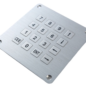 16 버튼 방수 산업용 출입을 제어 키패드 터미널 ATM 및 자동 판매용 스테인리스 스틸 숫자 키패드 4x4 키보드 - Product Image 1