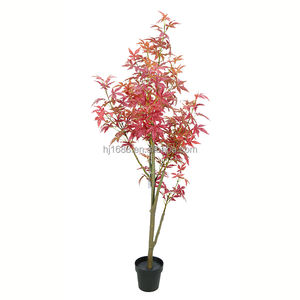 Extérieur Intérieur Décoratif Grand <span class=keywords><strong>En</strong></span> <span class=keywords><strong>Pot</strong></span> Orange Faux Arbres Faux Feuille Exportation Bonsaï Érable <span class=keywords><strong>Japonais</strong></span> Artificiel Pour La Décoration Artistique À La Maison - Product Image 1