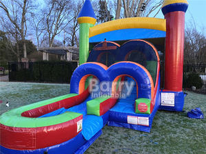 Bon marché équipement <span class=keywords><strong>de</strong></span> jeu <span class=keywords><strong>de</strong></span> nouvel an maison <span class=keywords><strong>de</strong></span> rebond toboggan gonflable <span class=keywords><strong>château</strong></span> sautant cavalier toboggan gonflable combo - Product Image 4