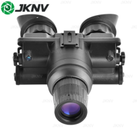 JKNV PVS-7 Lunettes de vision nocturne, grossissement 1x, Gen2+/Gen3, FOM1200+/FOM2400, champ de vision 40°, étanches, 60 Lp/mm, 250-300m, réglables