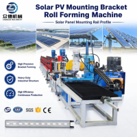 Machine de formage à froid pour profilés en acier galvanisé, type Unistrut, pour la fabrication de canaux en acier solaire