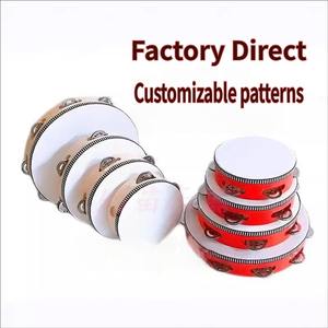 Tambourin éducatif Orff, instrument de percussion en bois <span class=keywords><strong>pour</strong></span> la <span class=keywords><strong>maternelle</strong></span>, vente en gros - Product Image 2