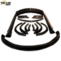 Pour Tesla S-Type Kit de carrosserie large en fibre de carbone amélioré RZ Style passage de roue pare-chocs de voiture jupe latérale Kit de carrosserie de qualité supérieure et durable