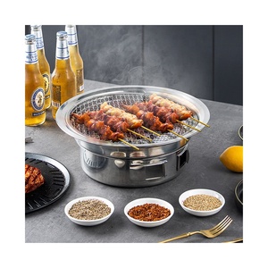Stufa <span class=keywords><strong>a</strong></span> carbone portatile per la festa <span class=keywords><strong>di</strong></span> casa in acciaio inox rotante griglia per barbecue <span class=keywords><strong>a</strong></span> carbone - Product Image 1