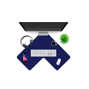 New triangular leather mouse <b>pad</b>, desktop corner mat, large non-slip <b>writing</b> <b>pad</b>, custom patterns available. - Product Image 2