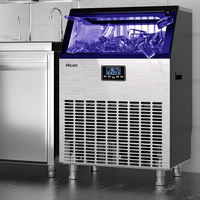 Machine à glaçons commerciale portable de bureau entièrement automatique 220V 700W, machine à crème glacée