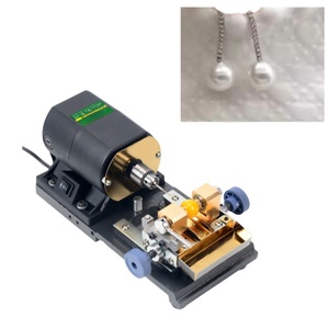Máquinas perforadoras de perlas semiautomáticas de alta potencia, equipo de rectificado de engranajes de motor, herramientas para joyería de coral, ámbar y piedra, mini perforadora de perlas semiautomática - Product Image 1