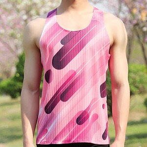 Camiseta sin mangas transpirable para hombre, ultraligera, para entrenamiento, personalizada con sublimación térmica, chaleco para correr - Product Image 2