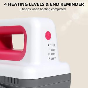 ماكينة صغيرة محمولة للقبعات والقبعات ، مكبس طباعة ذاتي الصنع للقماش والفينيل - Product Image 4