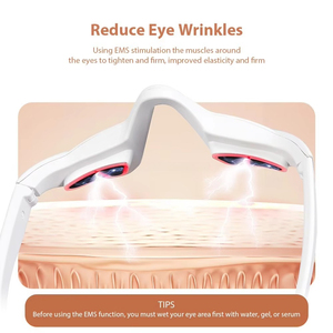 Eye Care Tool 4 Modes 90-Min Timing Control Anti-Wrinkle LED <b>Red</b> <b>Light</b> Treatment Micro-Current Eye Bag Massager Dark Circles - Product Image 2