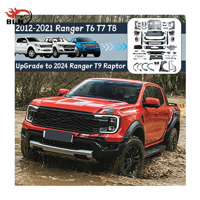 Kit carrosserie pour Ford Ranger T6 T7 T8, mise à niveau vers le style Ranger T9 Raptor, kit de conversion de pick-up avec assemblage de phares et de feux arrière
