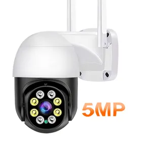 Auto Tracking WiFi IP Camera 5MP Clear Night Vision Pan Tilt Security Camera Outdoor Waterproof 2K Dome Surveillance Cam