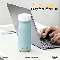 Botol Air Terisolasi Baja Tahan Karat 316 DILLER Laris Manis, Termos Vakum Dua Warna, Gaya Sederhana, Tumbler Logo Kustom