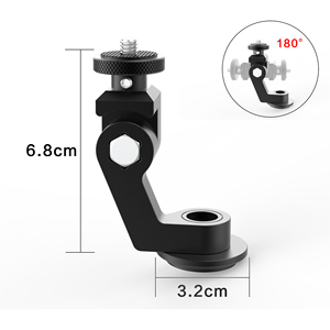 ตัวยึดกล้องจักรยานแบบปรับได้ 180 องศา สำหรับกล้อง Insta360 X6/GoPro Hero 13/DJI Action 6, ตัวยึดกล้องสำหรับปั่นจักรยาน ทำจากอลูมิเนียมอัลลอย - Product Image 1