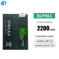 Baterai Original 2200mAh BLP861 Pengganti Baterai Ponsel untuk OPPO OnePlus 9RT 5G / OnePlus Nord 2 5G