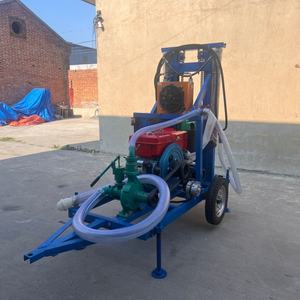 De nieuwste en beste product in de industrie: hydraulische waterputboorinstallatie op dieselmotor, draagbaar, 200m, kleine waterputboorinstallatie - Product Image 4