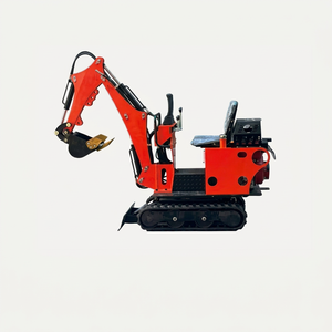 Mini-excavatrice noire de 1 tonne avec siège, petite pelle hydraulique de ma boutique - Product Image 1