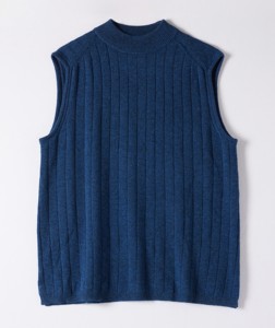 Gilet in maglia da <span class=keywords><strong>donna</strong></span> a costine verticali, girocollo, senza maniche, elasticizzato, a collo alto, per indossare sotto, maglione sottogiacca - Product Image 6