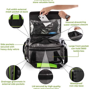 Bolsa de Pesca de Gran Capacidad, 40L, Resistente al Agua, Portátil, para Almacenamiento de Aparejos de Pesca en el Mar - Product Image 4