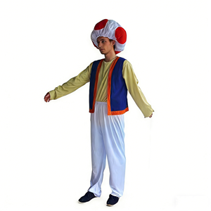 <span class=keywords><strong>Déguisement</strong></span> amusant pour costumes de jeu, gilet et pantalon de prince champignon mignon pour Halloween en polyester MFJ-0003 - Product Image 1
