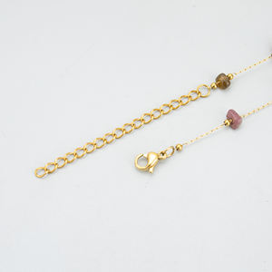 JS14 Set all'Ingrosso di Collane Artigianali in Acciaio Inox con Perline, Gioielli da Donna alla Moda con Pietre Naturali, Nickel Free, Un Lotto Un Pezzo - Product Image 3