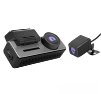 Caméra de voiture interconnectée WIFI avec vision nocturne rouge à lèvres caméra de tableau de bord cachée pour l'enregistrement en boucle en mode stationnement en plusieurs langues