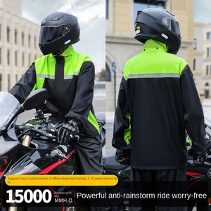 Ensemble imperméable et pantalon de <span class=keywords><strong>pluie</strong></span> pour homme en gros, pour la conduite à <span class=keywords><strong>moto</strong></span> en plein air, <span class=keywords><strong>protection</strong></span> du travail adulte, épaissi, réfléchissant sur tout le corps - Product Image 6