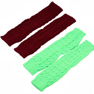 KTS- 818-2 chaussettes d'hiver sans <span class=keywords><strong>pied</strong></span> en laine tricotée pour femmes, chauffe-jambes épais 8 mots, chaussettes molletonnées - Product Image 4