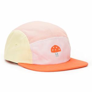 Gorras de Correr de 5 Paneles con Logotipo Estampado en Algodón Sin Estructura Personalizadas, Gorras Rosas - Product Image 3