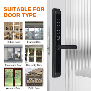 Aluminum Tuya Smart Door Lock Waterproof Fingerprint Password RFID Card <strong>Access</strong> Aluminum Alloy Door Sliding Lock - Product Image 5