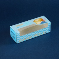 Nouvelle boîte d'emballage rectangulaire de qualité alimentaire pour gâteaux roulés, avec design en velours rouge et chocolat, idéale pour les desserts
