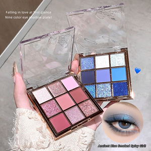 Gege Bear Cherry Blossom <strong>Pink</strong> Multi Pearlescent High Color Rendering Three Long Lasting Adhesion Dimensional <strong>Eyeshadow</strong> Palette - Product Image 3