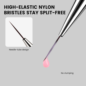 Pinceau à ongles YOKEFELLOW EA06 Long Liner, sans grumeaux, pour une application parfaite en une seule traite - Product Image 1