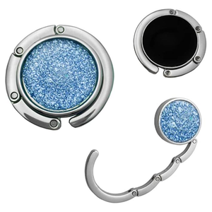 Colgador de <span class=keywords><strong>Bolsos</strong></span> Portátil, Gancho Plegable para Colgar <span class=keywords><strong>Bolsos</strong></span>, Ganchos Mágicos de Aleación de Cristal para Mujeres y Niñas - Product Image 1