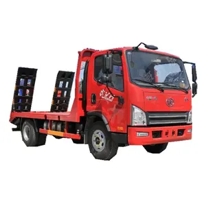 FAW 140hp Tow Wrecker 트럭 4X2 트럭 복구 차량 5 톤 하나 견인 두 도로 구조 구조차 견인 트럭