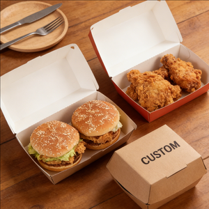 Caja de Almuerzo Desechable de Papel Kraft, Contenedor de Alimentos para Llevar, para Restaurantes, con Logotipo Personalizado, Ecológico, 500 ml, MOQ Bajo - Product Image 4