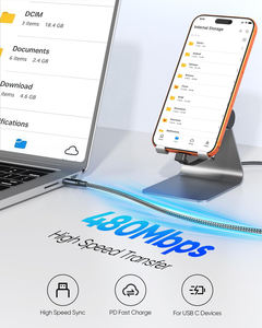 Câble USB C tressé en nylon à 90 degrés, 3,3 pieds, 60 W, chargeur Type C, charge rapide, câble USB C plat à angle droit - Product Image 5