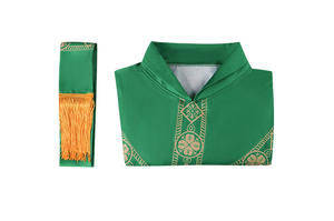 Nouvelle Chasuble de Célébrant Prêtre 2025, Robe de Messe Catholique Avec Gland, Vêtement Liturgique pour Clergé - Product Image 6