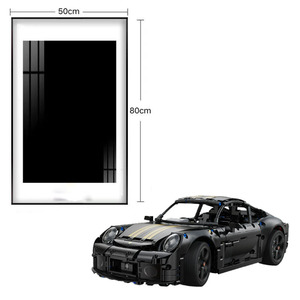 Vitrine murale pour collection de modèles de course - Boîte transparente en acrylique anti-poussière pour blocs de construction, cadre d'exposition pour voitures de sport - Product Image 3