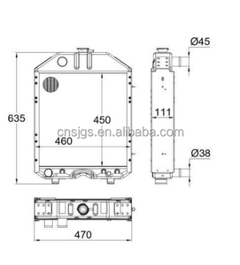 Radiateur en aluminium pour tracteur à 4 rangées <span class=keywords><strong>LANDINI</strong></span> nouveau modèle 3680064M91 - Product Image 5