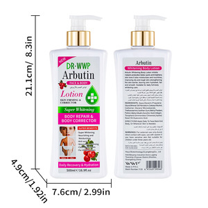 Lotion corporelle éclaircissante et blanchissante en gros, OEM, biologique, vitamine C, curcuma, alpha-arbutine, papaye, marque privée - Product Image 5