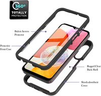 Protecteur d'écran intégré étui de téléphone portable pour Samsung Galaxy A06 A16 A26 A36 A56 5G Protection complète du corps couverture arrière de protection